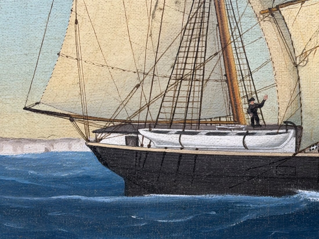 Baltic Barque Ship Britannia Of Åland Under Full Sail — Capt. August Ekblom - 13