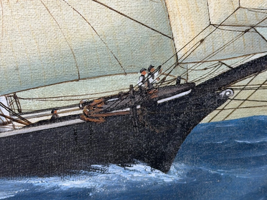 Baltic Barque Ship Britannia Of Åland Under Full Sail — Capt. August Ekblom - 15