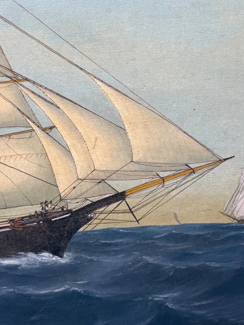 Baltic Barque Ship Britannia Of Åland Under Full Sail — Capt. August Ekblom - 16