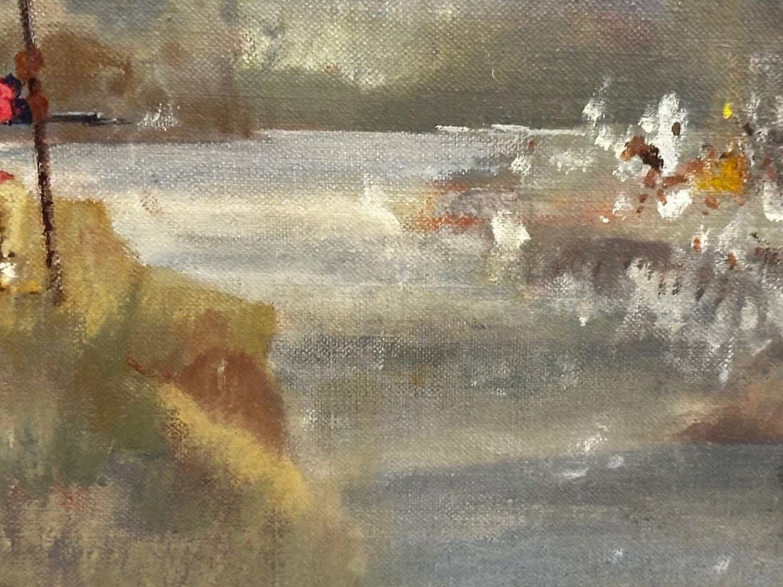 Oil Painting Military Battle Kam Dakkha 2nd Afghan War By Francis Russell Flint - 20