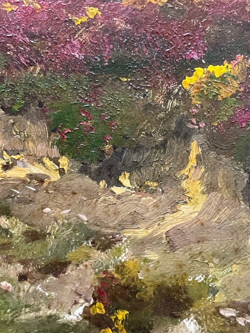 Rare Oil Landscape Masterpiece “Exmoor” — Circa 1900 Signed by Arthur Wardle - 17