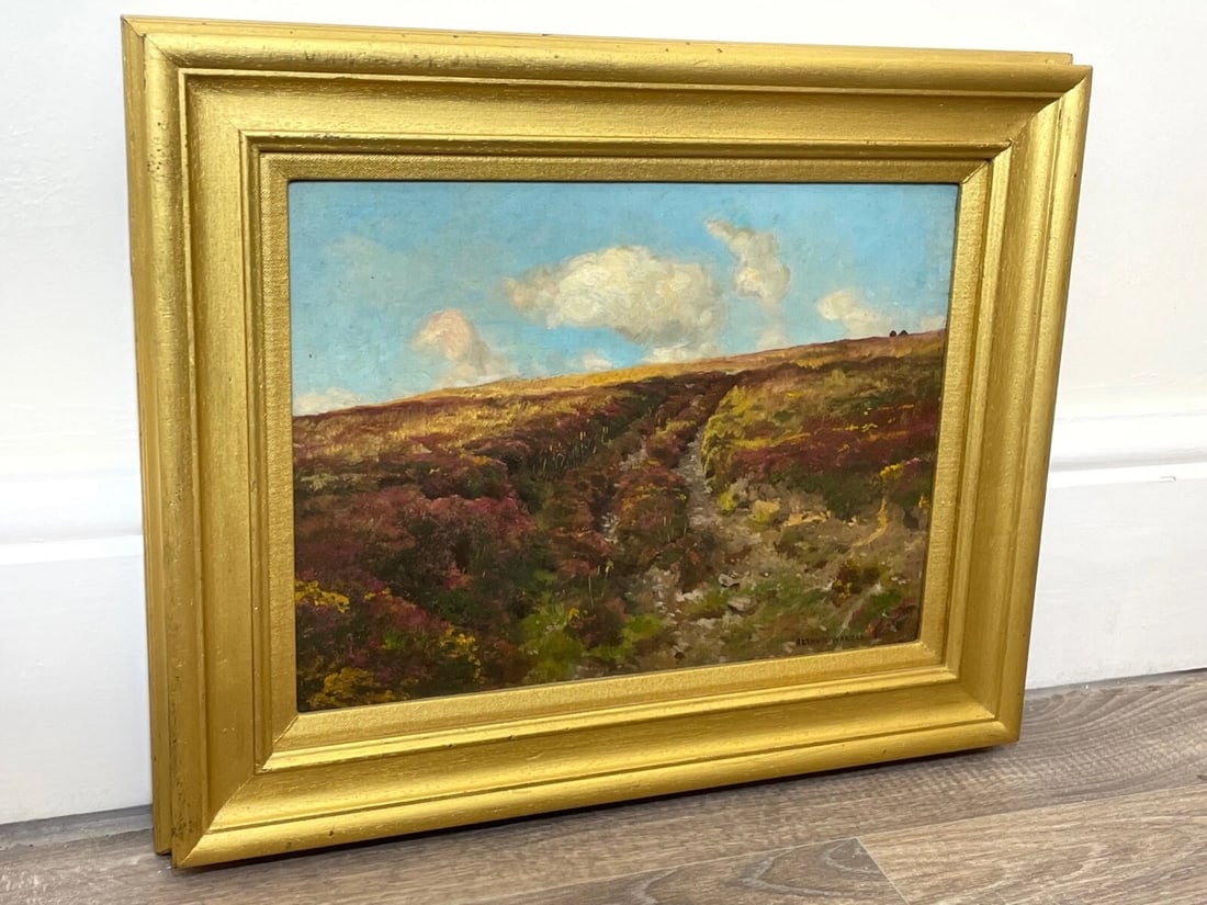 Rare Oil Landscape Masterpiece “Exmoor” — Circa 1900 Signed by Arthur Wardle - 19