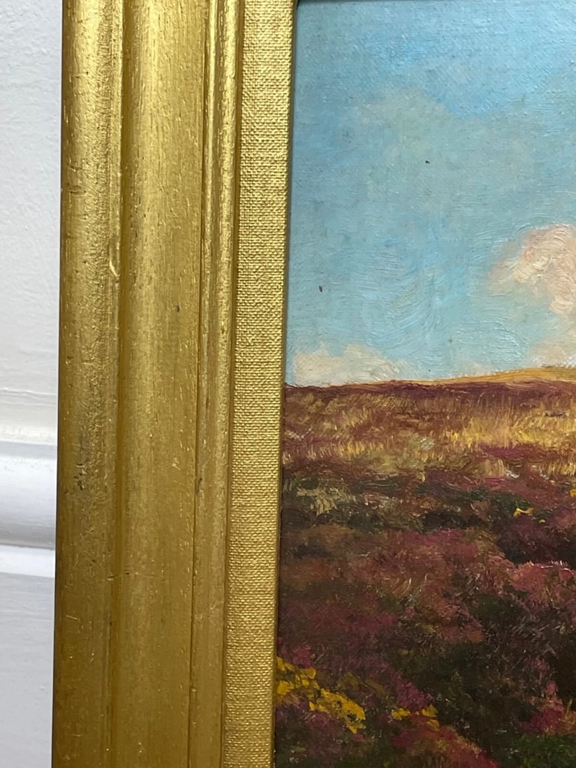 Rare Oil Landscape Masterpiece “Exmoor” — Circa 1900 Signed by Arthur Wardle - 4