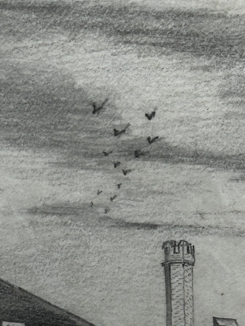 Drawing Gisborne Court Peterhouse Cambridge in the manner Joseph Michael Gandy - 12