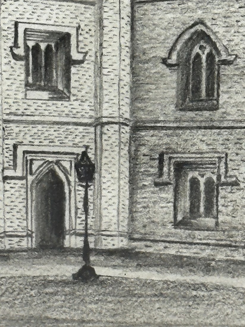 Drawing Gisborne Court Peterhouse Cambridge in the manner Joseph Michael Gandy - 18