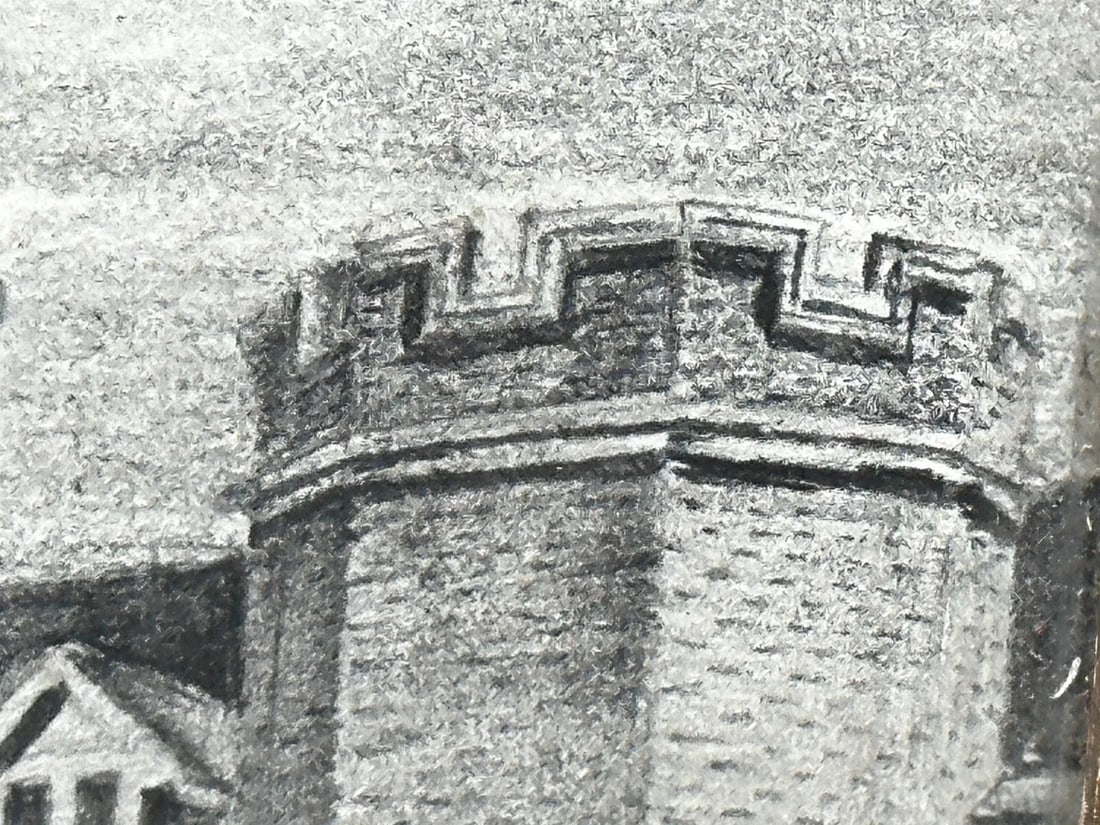 Drawing Gisborne Court Peterhouse Cambridge in the manner Joseph Michael Gandy - 19