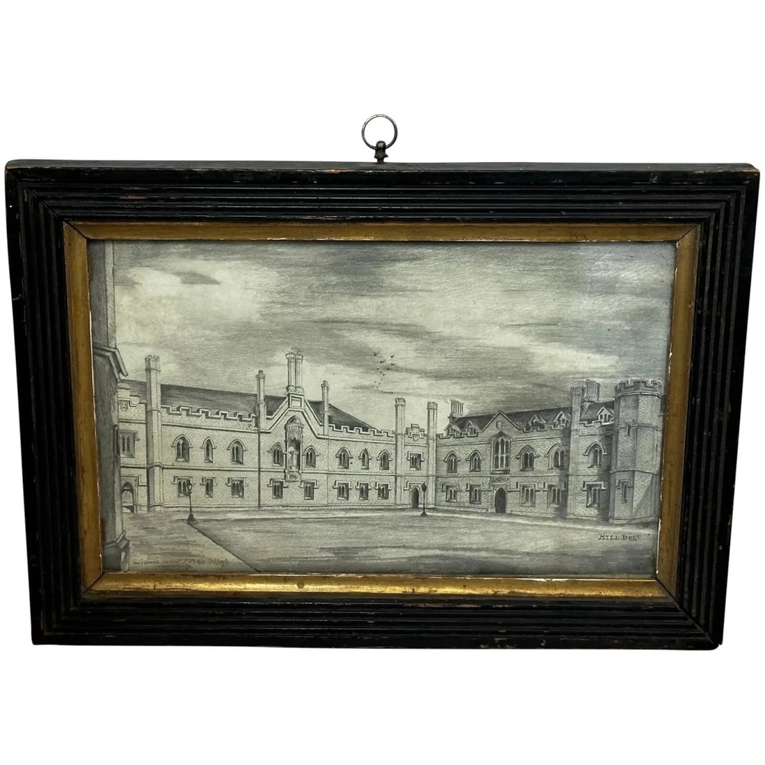 Drawing Gisborne Court Peterhouse Cambridge in the manner Joseph Michael Gandy (1 of 20)
