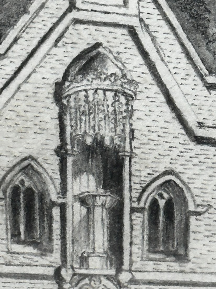 Drawing Gisborne Court Peterhouse Cambridge in the manner Joseph Michael Gandy - 20