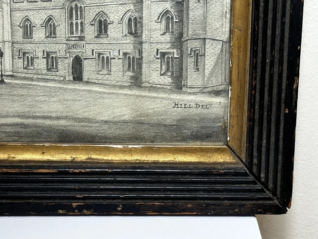Drawing Gisborne Court Peterhouse Cambridge in the manner Joseph Michael Gandy - 7