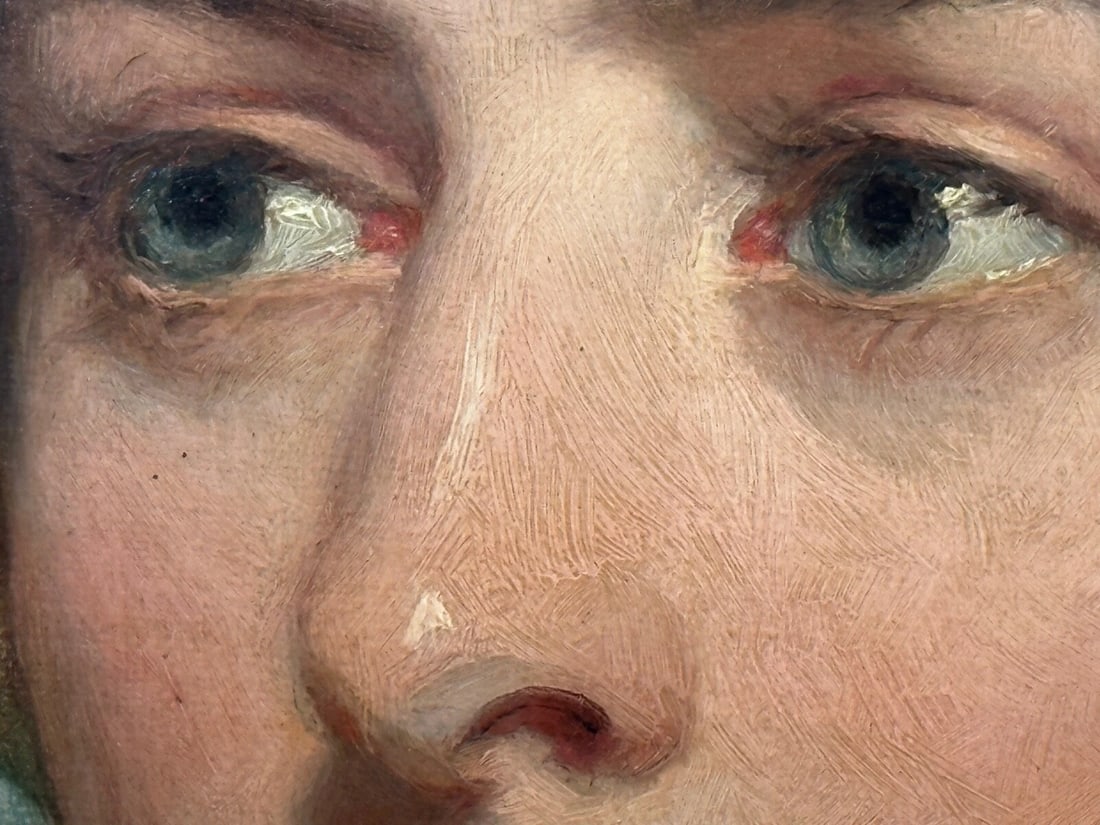 Important Victorian Oil Portrait Lady Sarah Sophia Wood née Clark By John Wood - 18