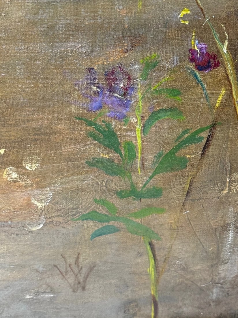 Important Victorian Oil Portrait of Rachel Weigall with Kitten By Henry Weigall - 12
