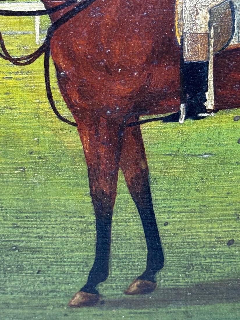 Persimmon Race Horse Jockey Jack Watts Owned by the Prince of Wales At Newmarket - 16