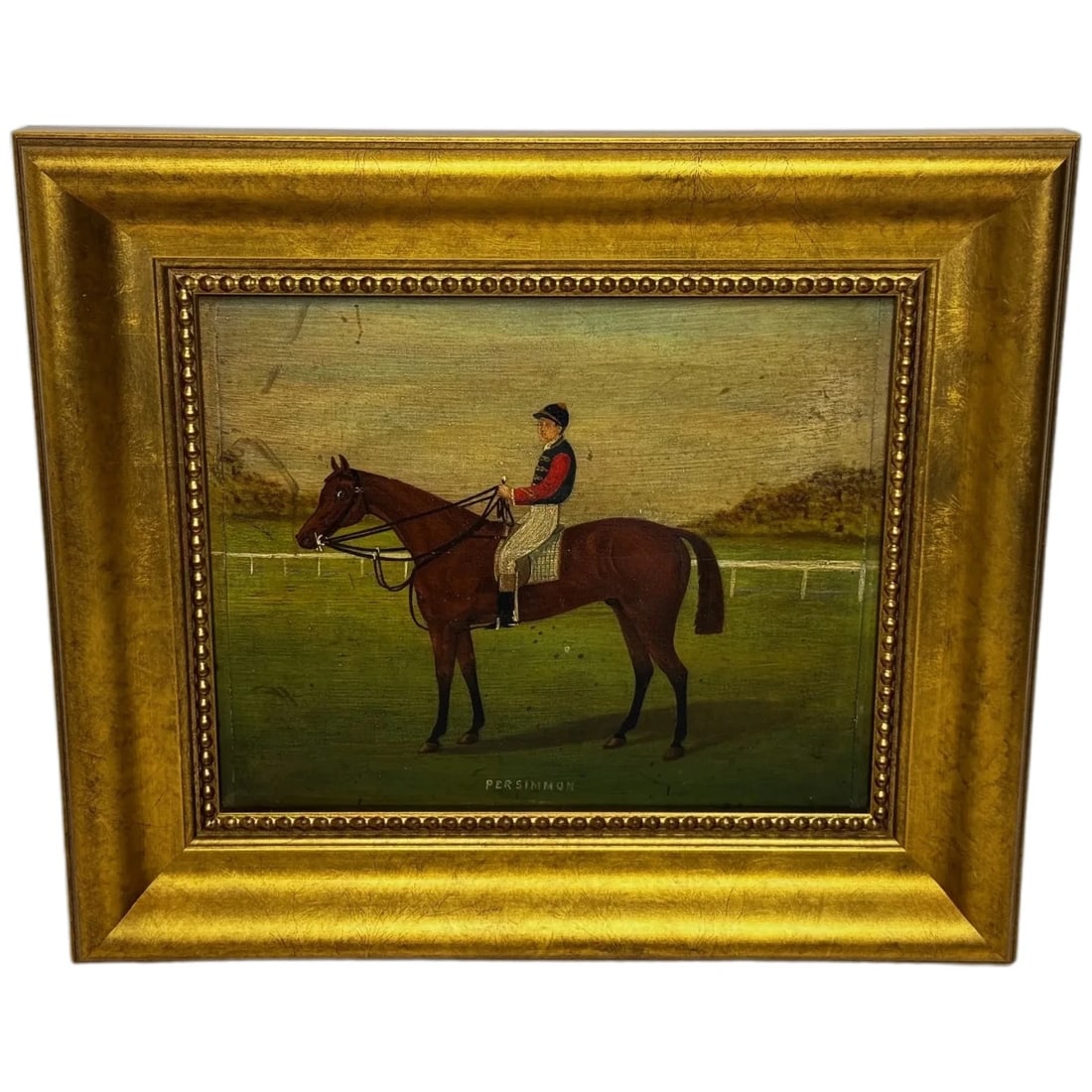 Persimmon Race Horse Jockey Jack Watts Owned by the Prince of Wales At Newmarket (1 of 20)