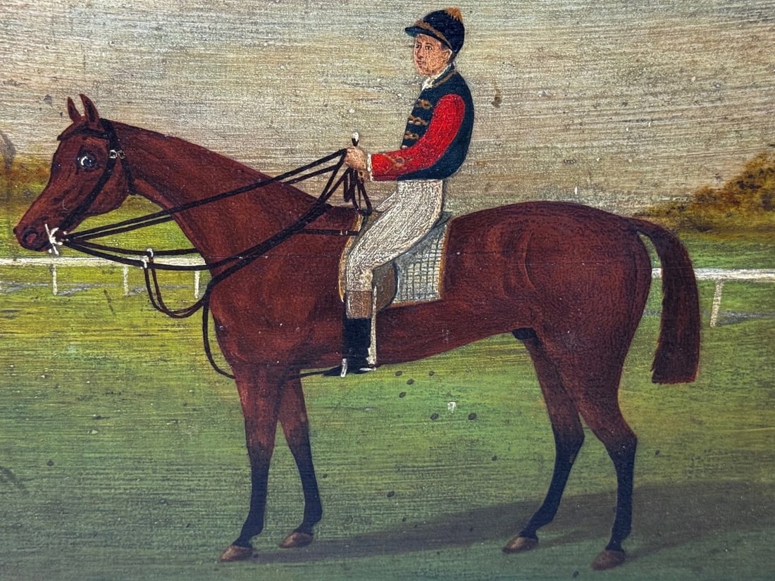 Persimmon Race Horse Jockey Jack Watts Owned by the Prince of Wales At Newmarket - 3
