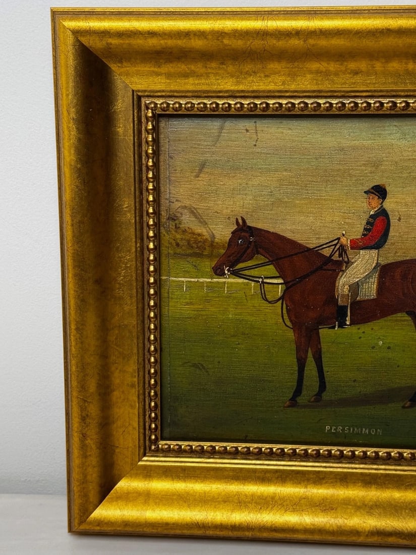 Persimmon Race Horse Jockey Jack Watts Owned by the Prince of Wales At Newmarket - 5