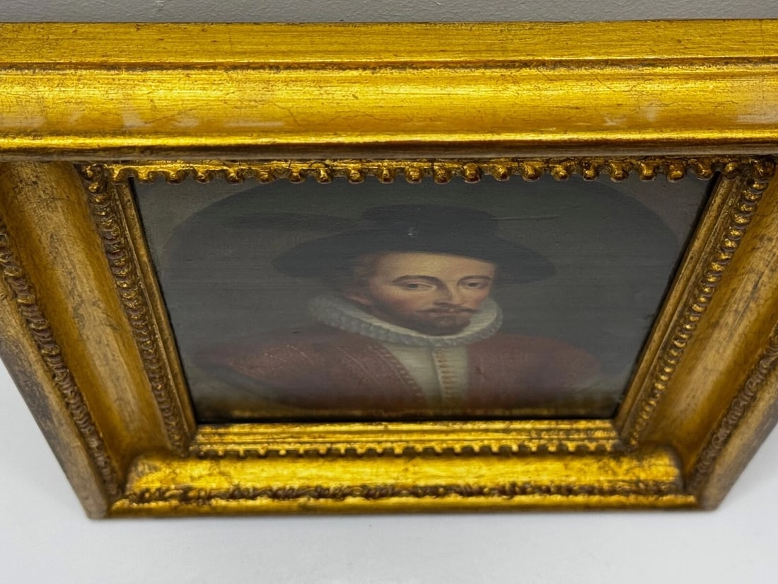Oil Portrait of Sir Walter Raleigh In the Manner of Hans Holbein the Younger - 10