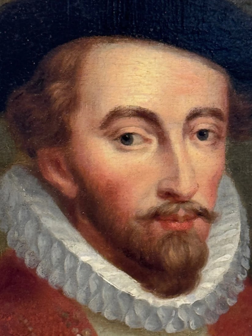 Oil Portrait of Sir Walter Raleigh In the Manner of Hans Holbein the Younger - 13