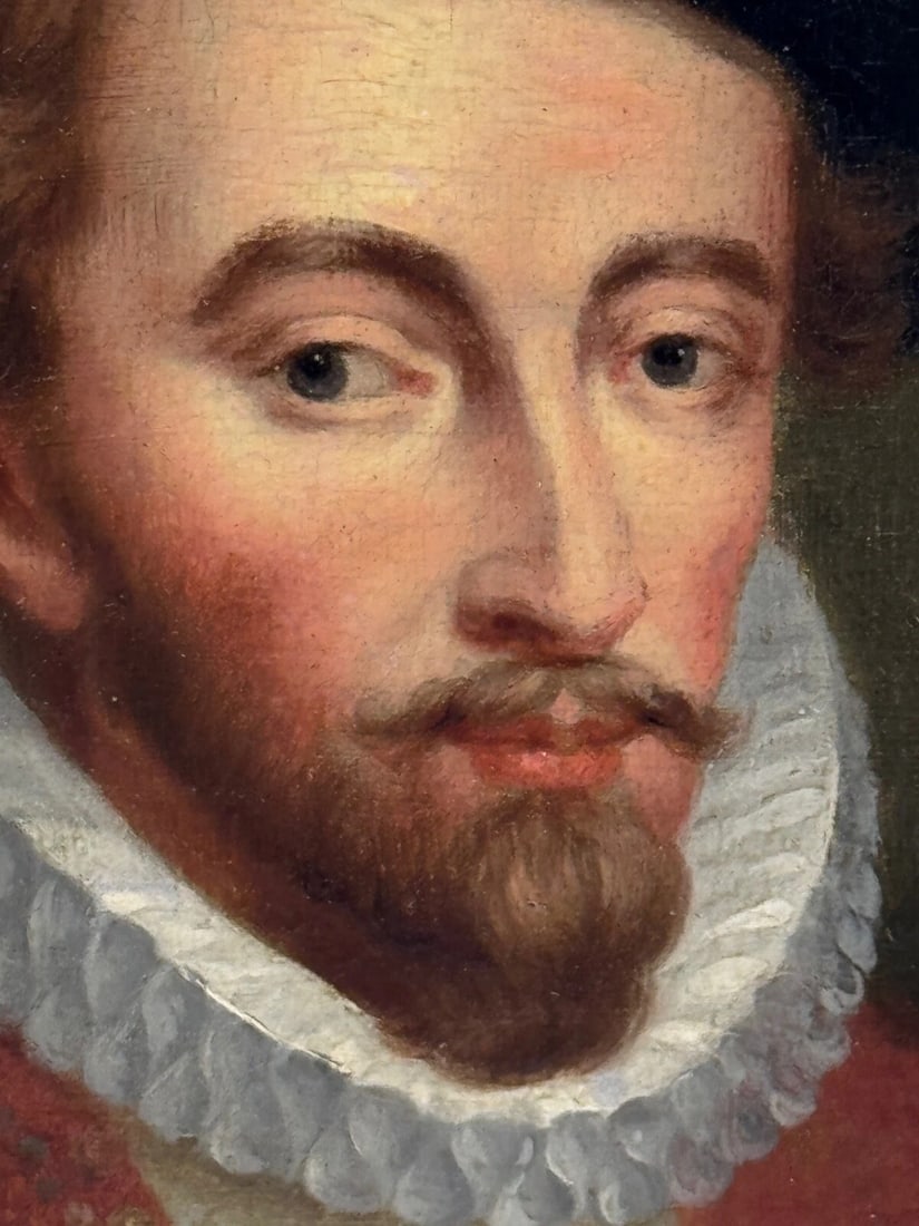Oil Portrait of Sir Walter Raleigh In the Manner of Hans Holbein the Younger - 14