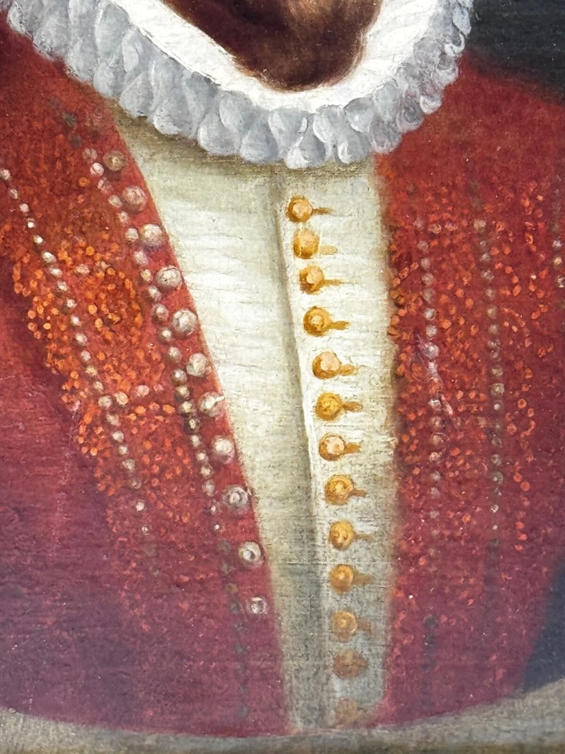 Oil Portrait of Sir Walter Raleigh In the Manner of Hans Holbein the Younger - 17
