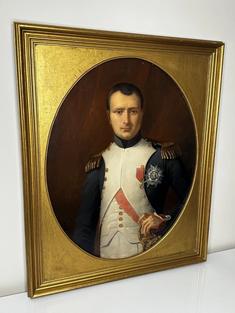 Oil Portrait Napoleon Bonaparte Wearing the Grand Cross of the Légion d’honneur - 3