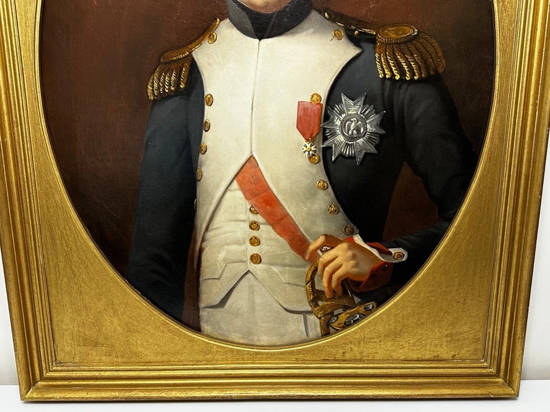 Oil Portrait Napoleon Bonaparte Wearing the Grand Cross of the Légion d’honneur - 4