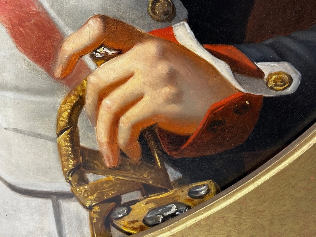 Oil Portrait Napoleon Bonaparte Wearing the Grand Cross of the Légion d’honneur - 7