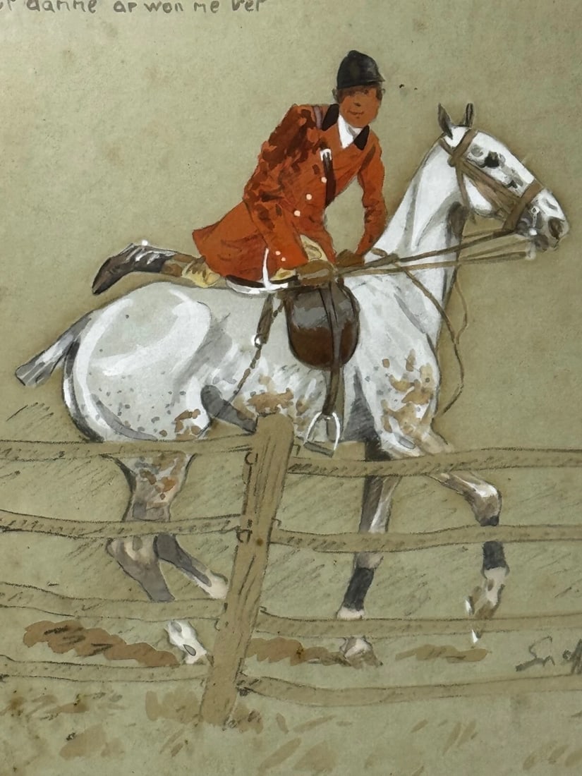 Set 3 Historic English Hunting Paintings By Charles Johnson Payne Snaffles - 15
