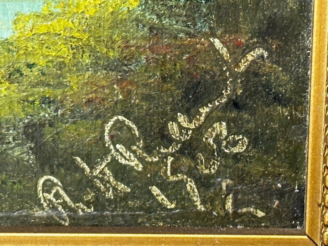 Edwardian Oil Painting Horses & Carriage Coachman Riders Signed Philip H Rideout - 8
