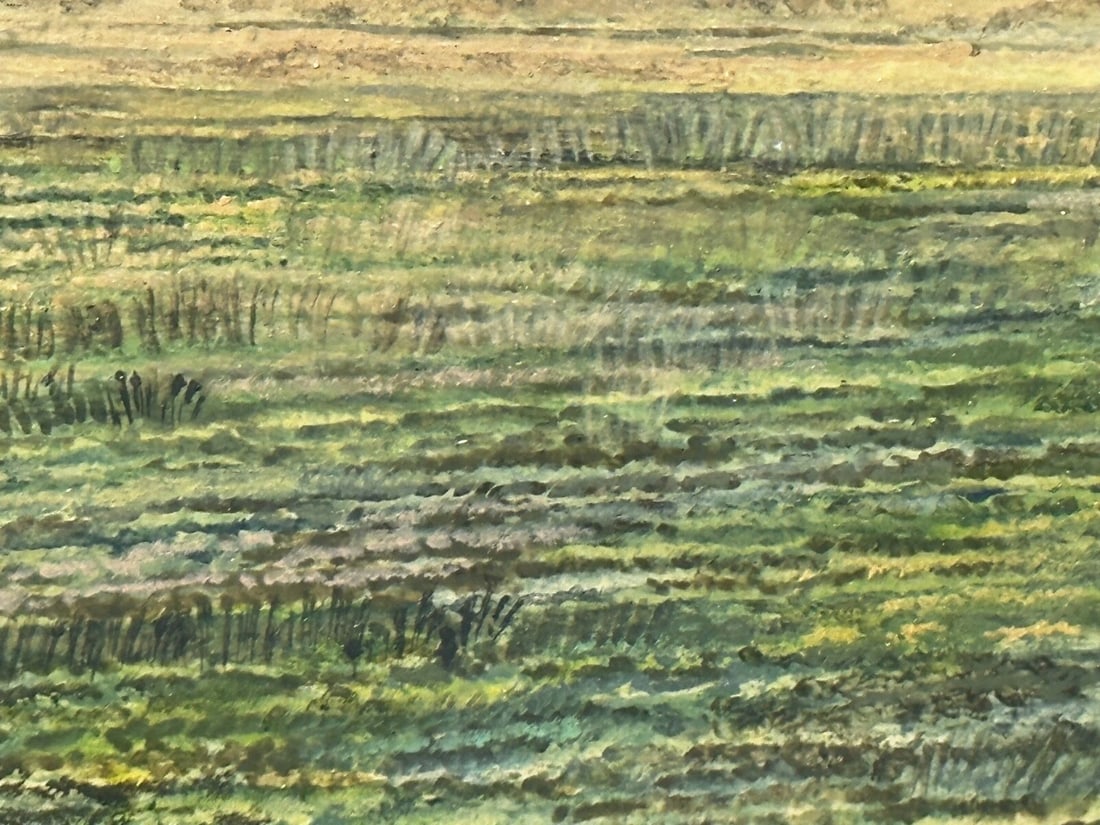 Oil Painting Salisbury Plain Prehistoric Stonehenge After Jasper Francis Cropsey - 20