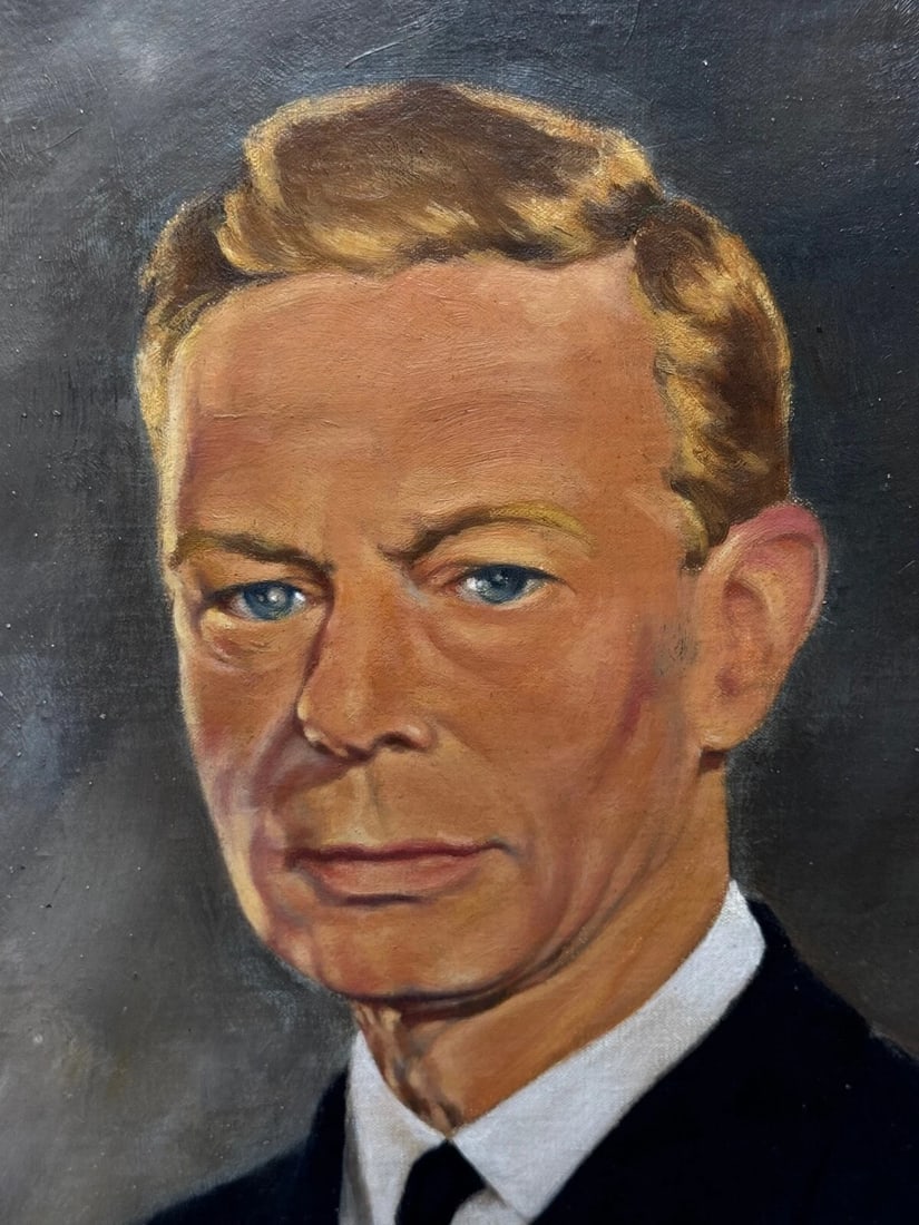 Historic Royal Portrait of King George VI in Naval Uniform by F.W.H.McCance - 2