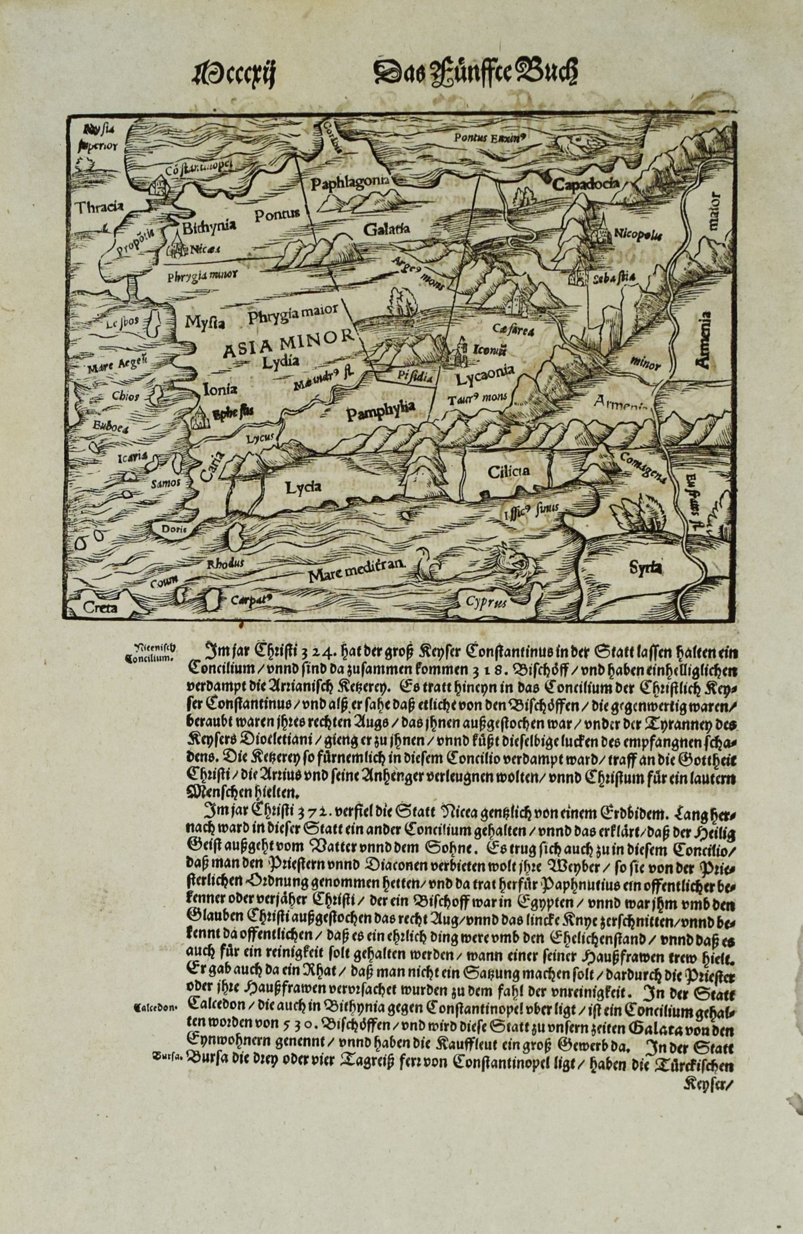 1598 Munster Map of Asia Minor / Turkey -- [Asia Minor] (1 of 1)