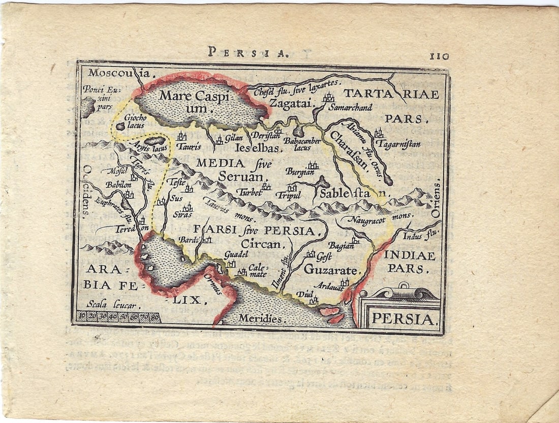 1602 Ortelius Map of Persian Empire -- Persia (1 of 1)