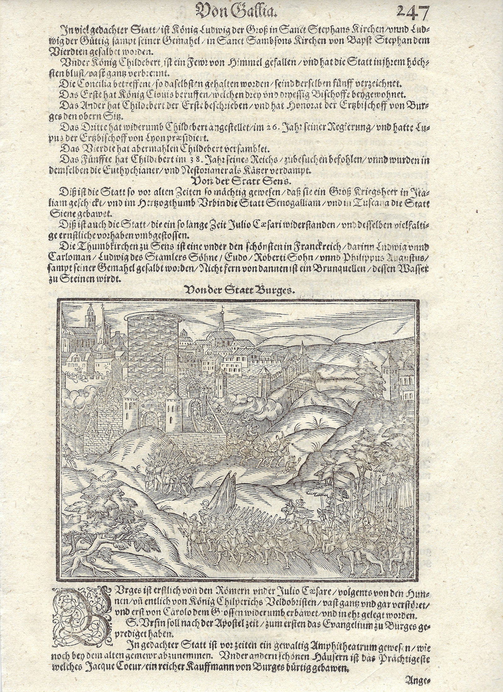 1614 Munster Map of Burgos Spain -- Von der Statt Burges: Title:1614 Munster Map of Burgos Spain -- Von der Statt Burges,li>Cartographer:S Munster Year/Place:1614, Basel Map Dimension (in.):4.7 X 6 in. Description:This is an excellent view of the fortified