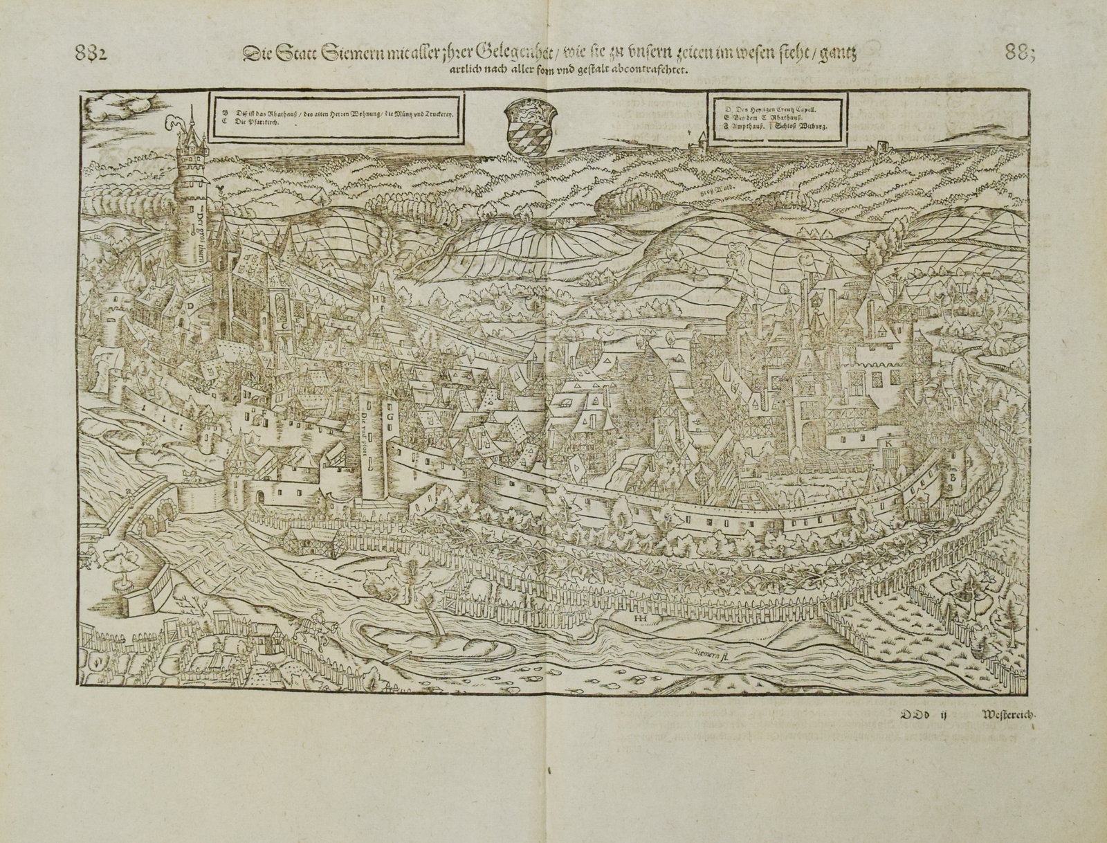 1614 Munster View of Siemern Germany -- Die Statt Siemern mit Aller ihrer Gelegenheit .: Title:1614 Munster View of Siemern Germany -- Die Statt Siemern mit Aller ihrer Gelegenheit .,li>Cartographer:S Munster Year/Place:1614, Basel Map Dimension (in.):9.4 X 15 in. Description:This is a