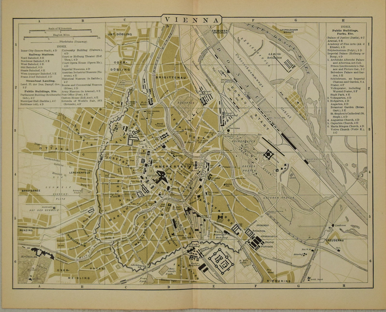 1892 Johnson Map of Vienna -- Vienna (1 of 1)