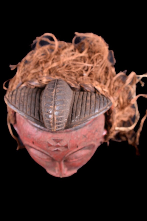 Mask – Wood, Raphia – Chokwe – Congo DRC - 7