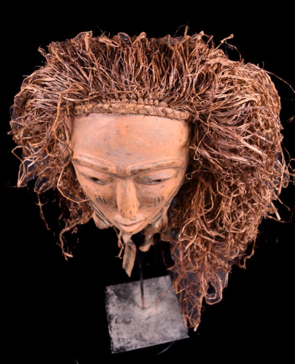 Mask – Wood, Raphia – Chokwe – Congo DRC - 3