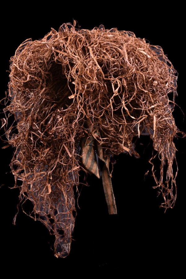 Mask – Wood, Raphia – Chokwe – Congo DRC - 7
