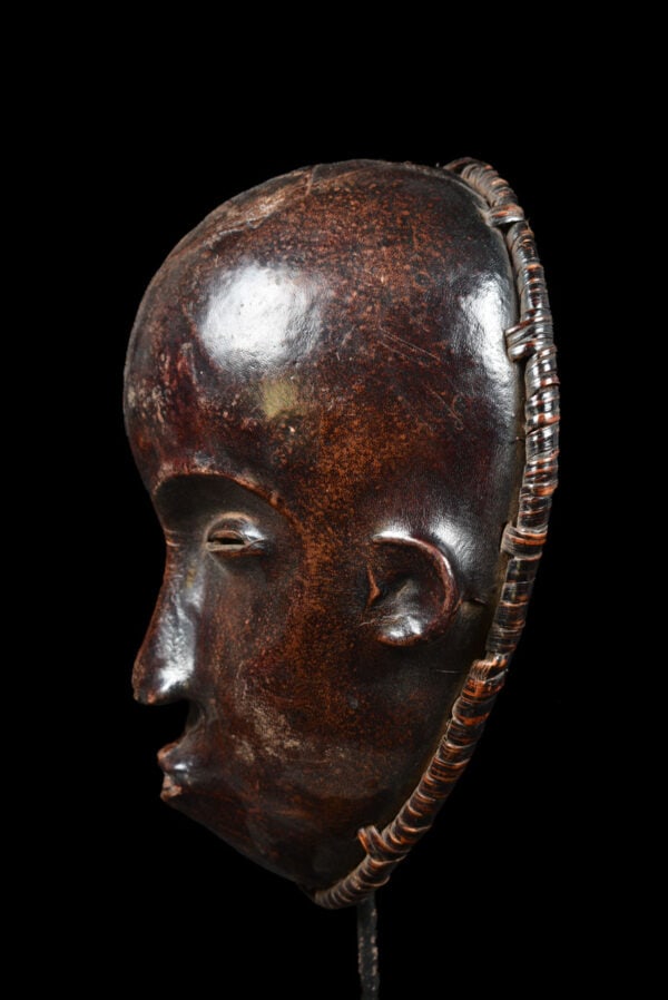Mask - Wood, Antelope skin - Ejagham - Ekoi - Nigeria - 4
