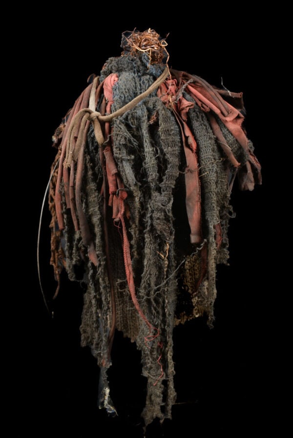Mask - Wood, Rope - Lwena - Angola - 7