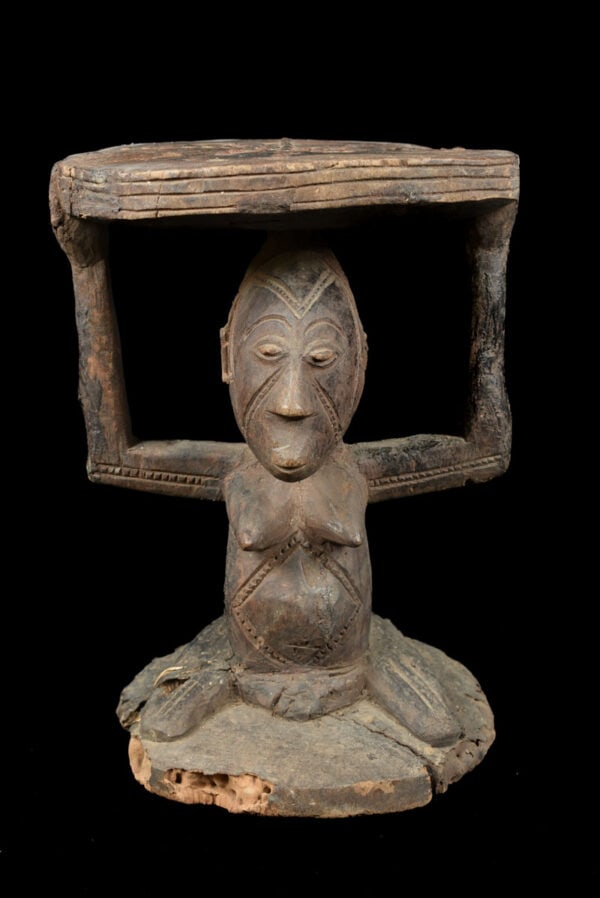 Stool - Wood - Luba - DR Congo - 2