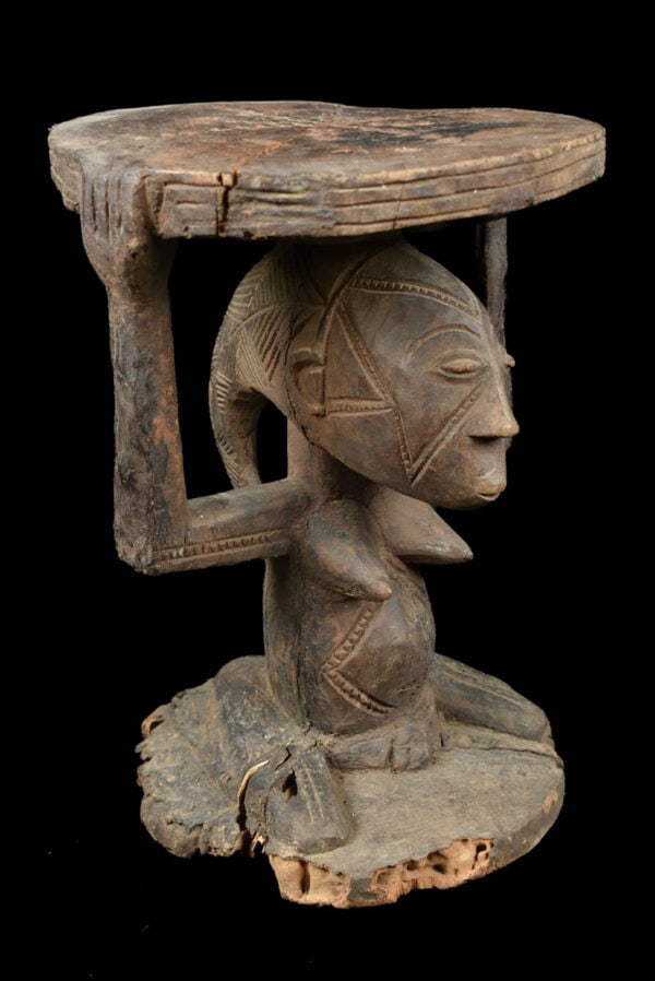 Stool - Wood - Luba - DR Congo - 3