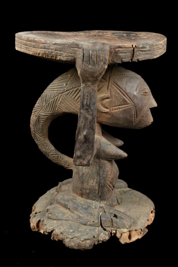 Stool - Wood - Luba - DR Congo - 4