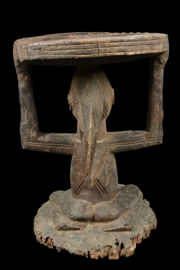 Stool - Wood - Luba - DR Congo - 5