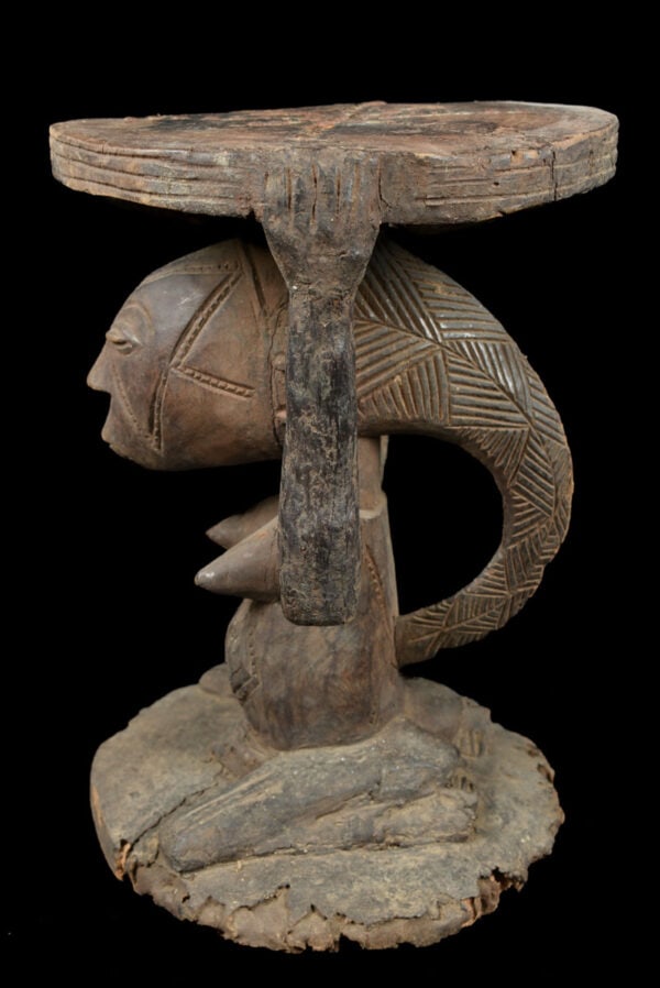 Stool - Wood - Luba - DR Congo - 6