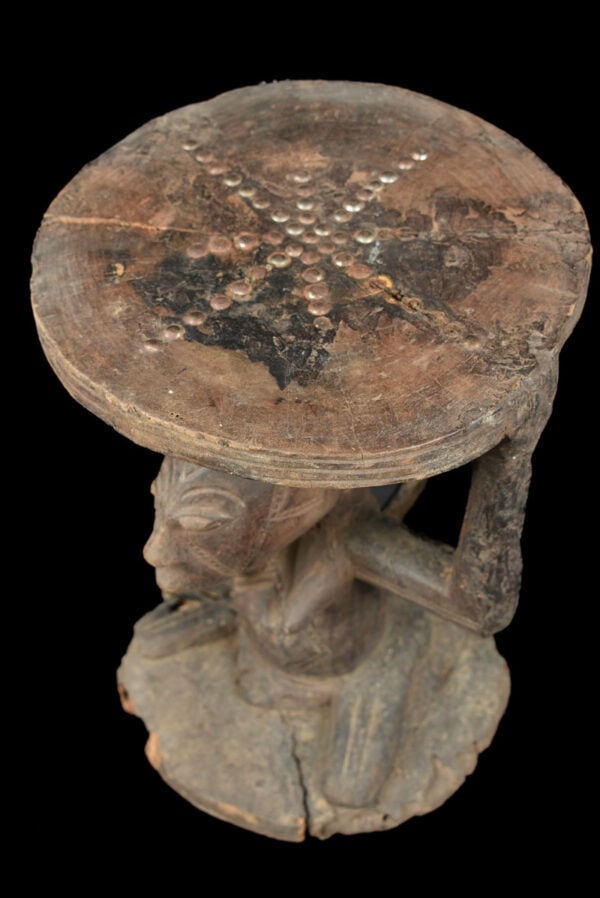 Stool - Wood - Luba - DR Congo - 7