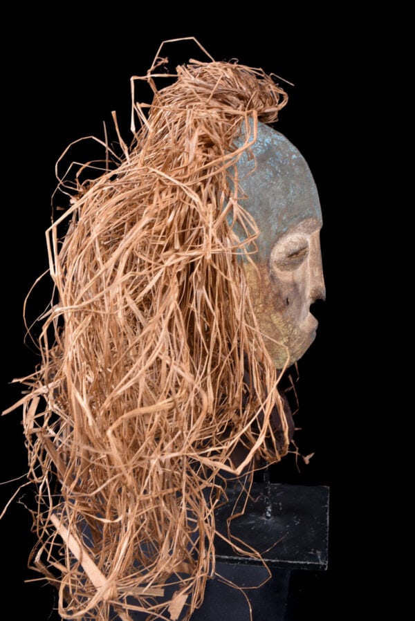 Helmet Mask – Wood, Raphia – Kwese – Gabon - 4
