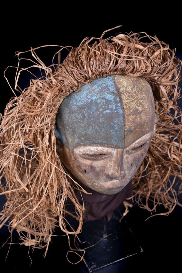 Helmet Mask – Wood, Raphia – Kwese – Gabon - 6
