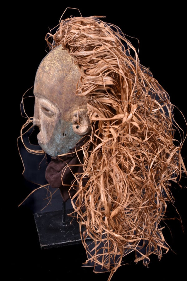 Helmet Mask – Wood, Raphia – Kwese – Gabon - 7