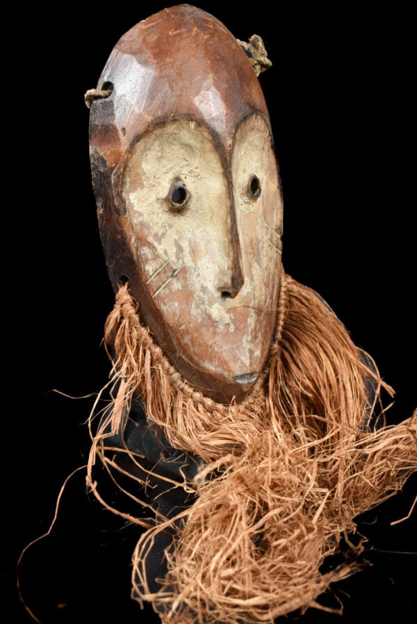 Mask - Wood, Raphia - Lega - Congo - 4
